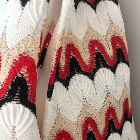 Maje Rituela Crocket Knit Skater Dress - Picture 8 of 11